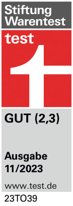 Grafik: Stiftung Warentest test GUT (2,3) Ausgabe 11/2023 www.test.de 23TO39