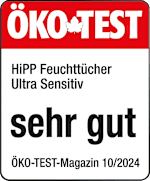 Grafik: Öko Test HiPP Feuchttücher Ultra Senstiv sehr gut Öko-TEST Magazin10/2024