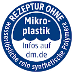 Rezeptur ohne Mikroplastik Siegel