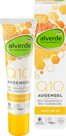 Alverde Q10 Szemkörnyékápoló Gél Bio Grapefruittal és Bio Homoktövissel