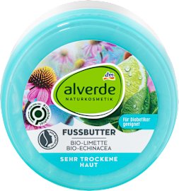 alverde NATURKOSMETIK Fußbutter Bio-Limette Bio-Echinacea, 200 ml dauerhaft  günstig online kaufen | dm.de