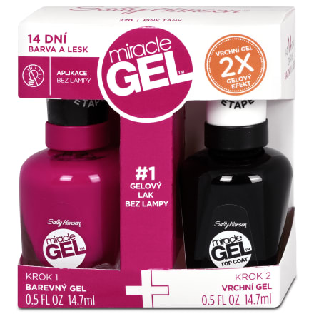 Sally Hansen Lak Na Nehty Miracle Gel Duopack 220 29 4 Ml Dm Cz