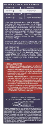 L Oreal Paris Augencreme Revitalift Laser X3 Anti Age 15 Ml Dauerhaft Gunstig Online Kaufen Dm De