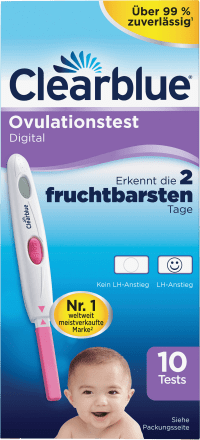 Clearblue Ovulationstest Digital 10 St Dauerhaft Gunstig Online Kaufen Dm De