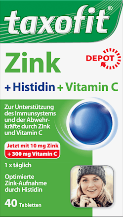 taxofit Zink   Histidin Depot Tabletten 40 St., 34,6 g dauerhaft ...
