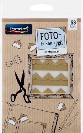 Paradies Fotoecken Kraftpapier 168 St Dauerhaft Gunstig Online Kaufen Dm De