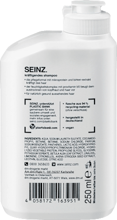 Seinz Shampoo Kraftigend 250 Ml Dauerhaft Gunstig Online Kaufen Dm De