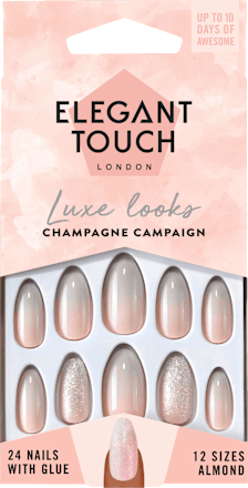 elegant touch kunstliche fingernagel champagne campaign 24 st dauerhaft gunstig online kaufen dm de