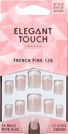 Elegant Touch Kunstliche Fingernagel French Pink 126 24 St Dauerhaft Gunstig Online Kaufen Dm De