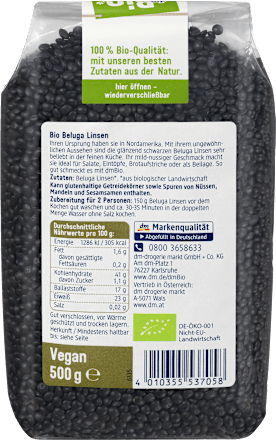 Dmbio Beluga Linsen 500 G Dauerhaft Gunstig Online Kaufen Dm De