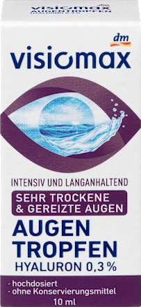 Visiomax Augentropfen Hyaluron Ohne Konservierungsmittel 10 Ml Dauerhaft Gunstig Online Kaufen Dm De