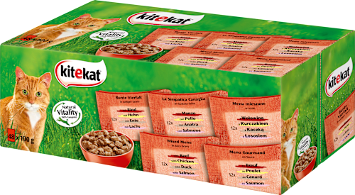 Kitekat Nassfutter Fur Katzen Bunte Vielfalt In Sauce Multipack 48x100g 4 8 Kg Dauerhaft Gunstig Online Kaufen Dm De