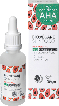 Bio Vegane Serum Nacht Bio Vegane Bio Papaya Aha 30 Ml Dauerhaft Gunstig Online Kaufen Dm De Get more information and details on the composition of each product with our free mobile application. serum nacht bio vegane bio papaya aha 30 ml