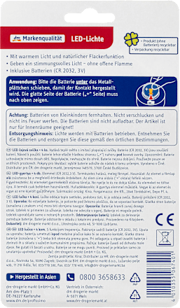 profissimo teelichte led 4 st dauerhaft gunstig online kaufen dm de