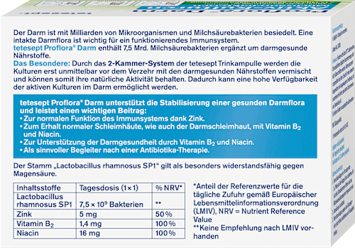 Tetesept Proflora Darm Trinkflaschchen 7 St 75 6 G Dauerhaft Gunstig Online Kaufen Dm De