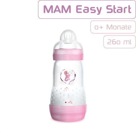 Mam Babyflasche Easy Start Anti Colic Grosse 1 0 Monate Madchen 260 Ml 1 St Dauerhaft Gunstig Online Kaufen Dm De