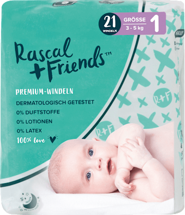 Rascal Friends Windeln Grosse 1 3 5 Kg 21 St Dauerhaft Gunstig Online Kaufen Dm De