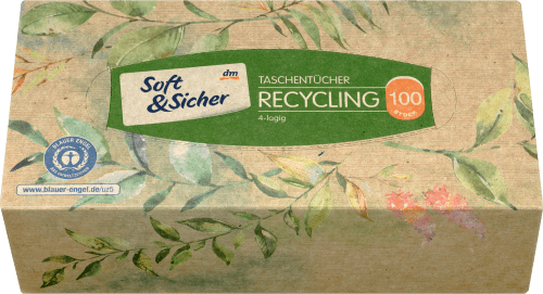 Soft Sicher Taschentucher Box Recycling 100 Stuck 100 St Dauerhaft Gunstig Online Kaufen Dm De