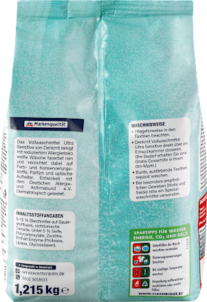 Denkmit Vollwaschmittel Pulver Ultra Sensitive 18 Wl Dauerhaft Gunstig Online Kaufen Dm De