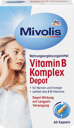 Mivolis Vitamin B Komplex Depot Kapseln 60 St 33 G Dauerhaft Gunstig Online Kaufen Dm De