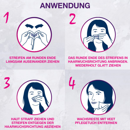 Veet Kaltwachsstreifen Gesicht Essential Inspirations 22 St Dauerhaft Gunstig Online Kaufen Dm De