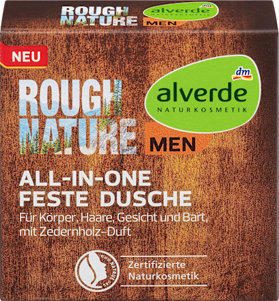 Alverde Men Rough Nature 4in1 Feste Dusche 60 G Dauerhaft Gunstig Online Kaufen Dm De