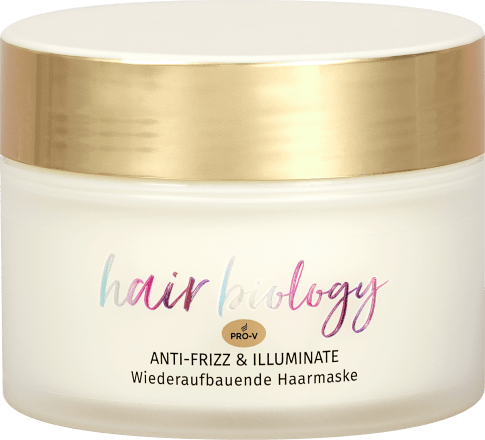hair biology haarmaske anti frizz illuminate 160 ml