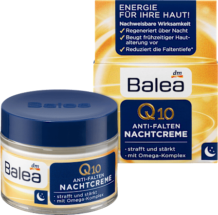 Balea Nachtcreme Q10 Anti Falten 50 Ml Dauerhaft Gunstig Online Kaufen Dm De