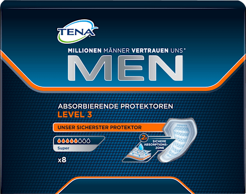 Tena Men Level 3 Hygieneeinlage Blasenschwache 8 St Dauerhaft Gunstig Online Kaufen Dm De