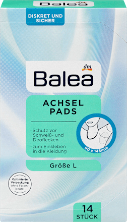 Balea Deo Achselpads Grosse L 14 St Dauerhaft Gunstig Online Kaufen Dm De