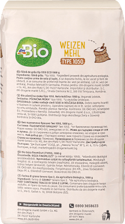 dmbio mehl weizenmehl type 1050 1000 g dauerhaft gunstig online kaufen dm de