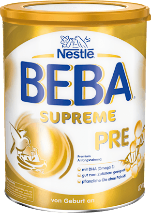 Nestle Beba Anfangsmilch Pre Supreme Von Geburt An 800 G Dauerhaft Gunstig Online Kaufen Dm De