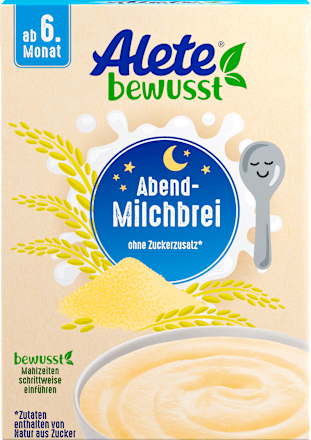 Alete Bewusst Abendbrei Milch Griess Ab Dem 6 Monat 400 G Dauerhaft Gunstig Online Kaufen Dm De