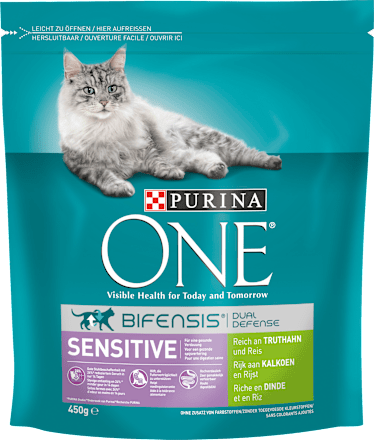 Purina One Trockenfutter Fur Katzen Sensitive Reich An Truthahn Und Reis 450 G Dauerhaft Gunstig Online Kaufen Dm De