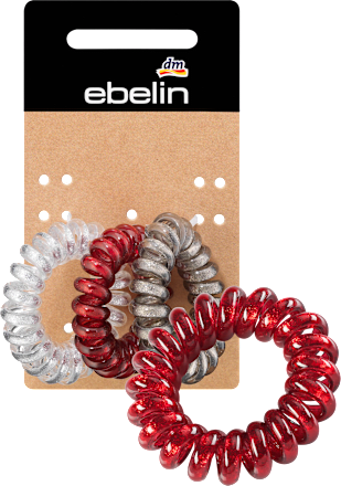 haargummis spirale farb mix 3 st