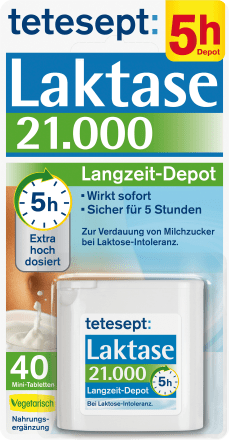Tetesept Laktase 21 000 40 Stuck 13 6 G Dauerhaft Gunstig Online Kaufen Dm De