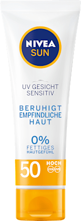 Nivea Sun Gesichtscreme Sensitive Lsf50 50 Ml Dauerhaft Gunstig Online Kaufen Dm De
