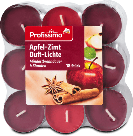 Profissimo Apfel Zimt Duft Lichte 18 St Dm At