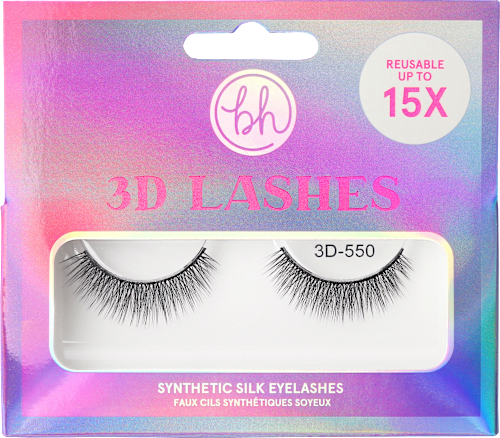 Bh Cosmetics Kunstliche Wimpern 3d Lashes Synthetic Silk Eyelashes 550 1 St Dauerhaft Gunstig Online Kaufen Dm De