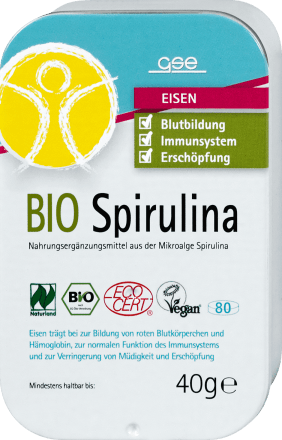 gse bio spirulina tabletten in reisebox 40 g dm at