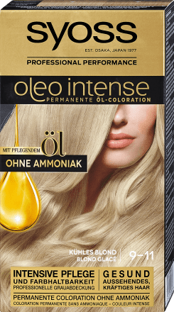 syoss oleo intense permanente ol coloration nr 9 11 kuhles blond 1 st dm at