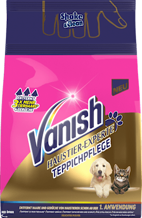 Vanish Teppichreiniger Pulver Haustier Experte 750 G Dauerhaft Gunstig Online Kaufen Dm De