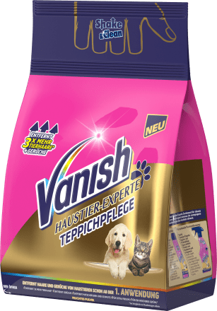 Vanish Teppichreiniger Pulver Haustier Experte 750 G Dauerhaft Gunstig Online Kaufen Dm De