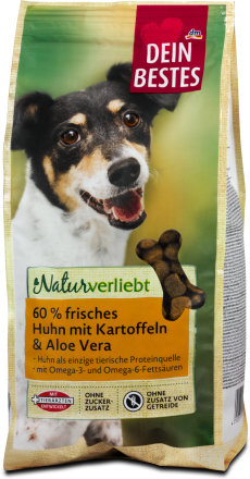 Dein Bestes Naturverliebt Hunde Trockenfutter Huhn Kartoffeln 1 Kg Dm At