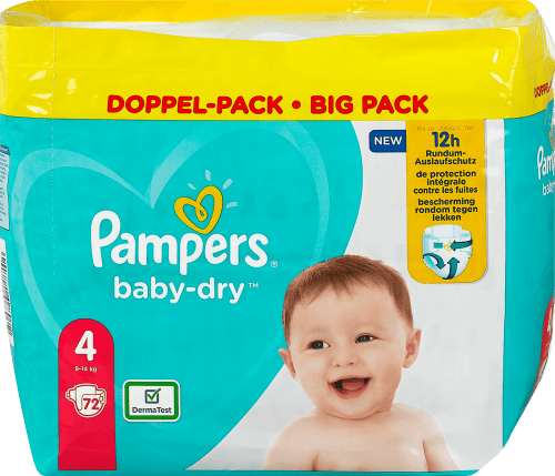 Pampers baby-dry Windeln Gr. 4 (9-14 Big Pack, 72 St | dm.at