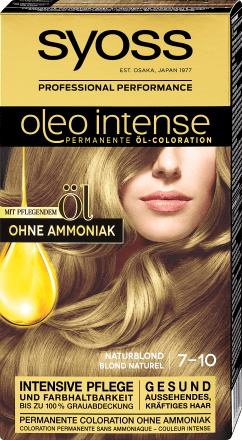 syoss oleo intense permanente ol coloration nr 7 10 naturblond 1 st dm at