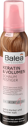 Balea Professional Schaumfestiger Keratin Volumen 150 Ml Dauerhaft Gunstig Online Kaufen Dm De