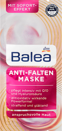 Balea Maske Anti Falten 16 Ml Dauerhaft Gunstig Online Kaufen Dm De