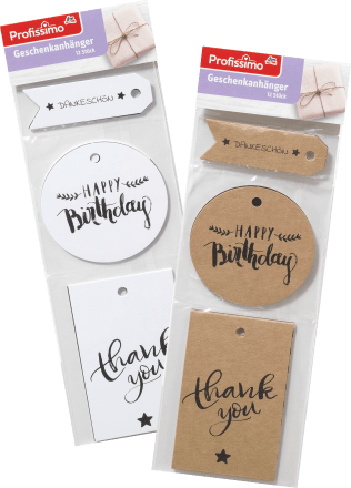 Profissimo Geschenkanhanger Handlettering 12 St Dauerhaft Gunstig Online Kaufen Dm De