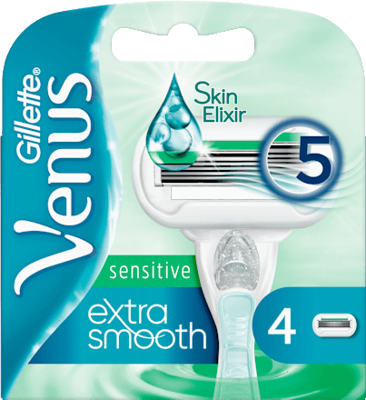 Gillette Venus Extra Smooth Sensitive Klingen 4 St Dauerhaft Gunstig Online Kaufen Dm De